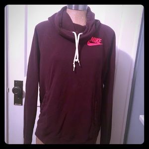 Purple Nike Cowl Neck Hoodie